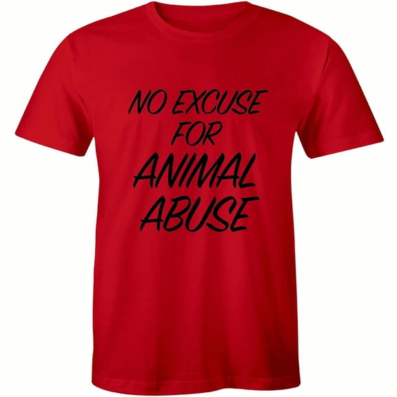No Excuse For Animal Abuse - Rights Liberation Vegan Vegetarian T-Shirt