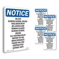 thumbnail image 1 of No Exit During School Hours This OSHA Notice Aluminum Sign 10 Inch x 7 Inch - 5 Pack, 1 of 8