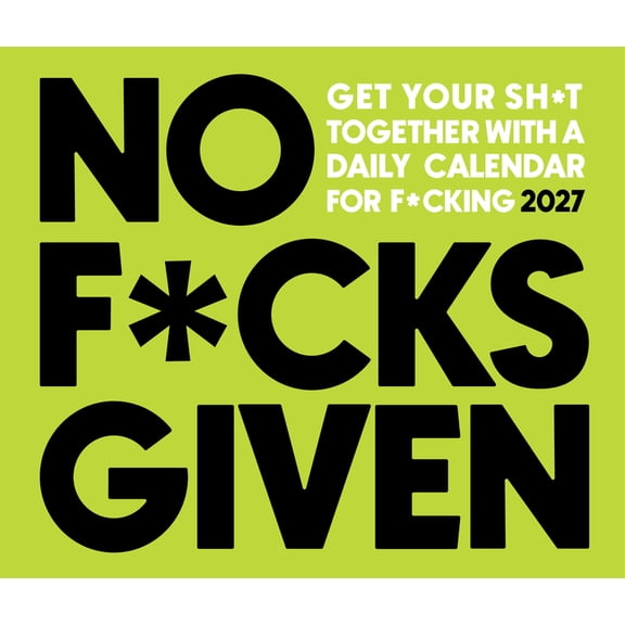No F*cks Given 2027 5.4 X 6.2 Box Calendar, (Paperback)