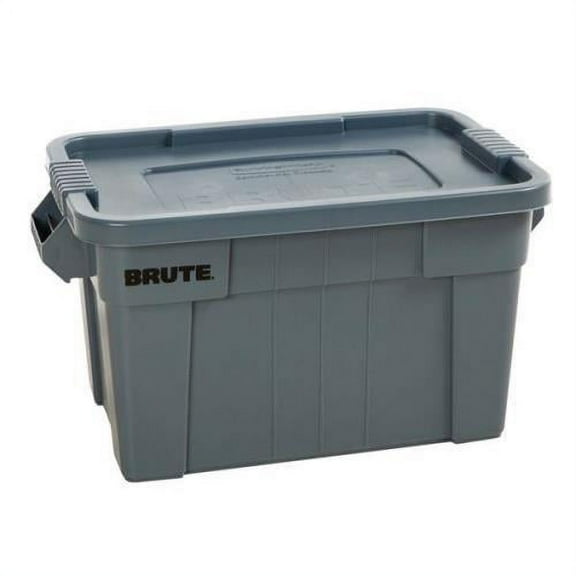 No.FG9S3100GRAY Rubbermaid 20 Gallon Brute Storage Tote Gray