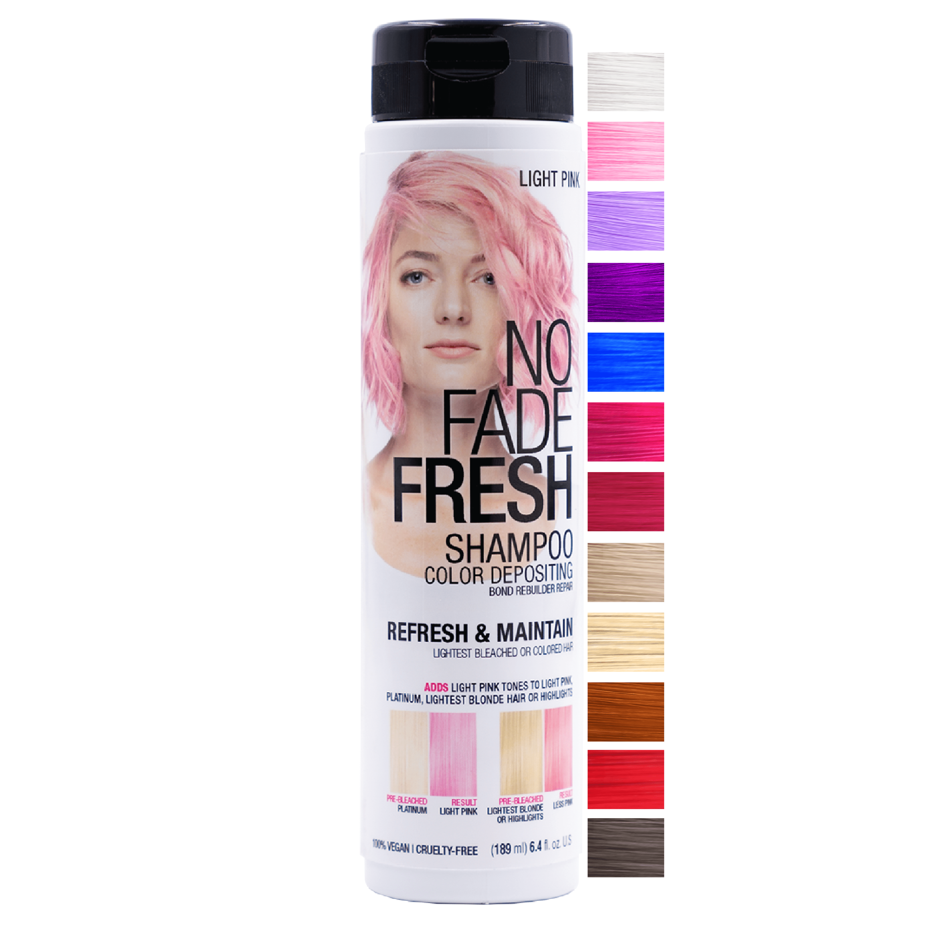 No Fade Fresh Shampoo, Light Pink, Color Depositing - 189 ml