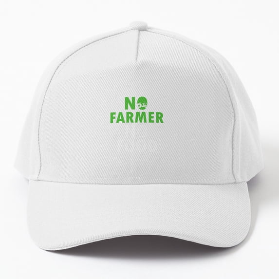 No Farmer No Food Baseball Cap, Organic Vegetable Farm Graphic Design ...