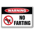 thumbnail image 1 of No Farting [3 Pack] of Vinyl Decal Stickers | 3.3" X 5" | Indoor/Outdoor | Funny decoration for Laptop, Car, Garage , Bedroom, Offices | SignMission, 1 of 1