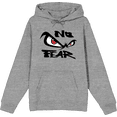 thumbnail image 1 of No Fear Classic Logo Adult Heather Gray Long Sleeve Hoodie-Medium, 1 of 3