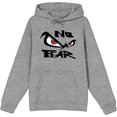 thumbnail image 1 of No Fear Classic Logo Adult Heather Gray Long Sleeve Hoodie-Medium, 1 of 3