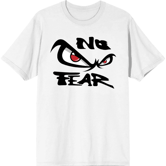 No Fear Classic Logo Adult White Crew Neck Short Sleeve Tee-3XL