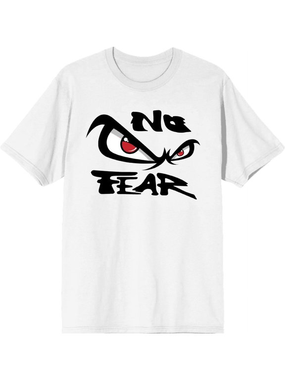 No Fear Classic Logo Adult White Crew Neck Short Sleeve Tee-XL