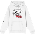 thumbnail image 1 of No Fear Fire Skull Logo Adult White Long Sleeve Hoodie-XL, 1 of 3