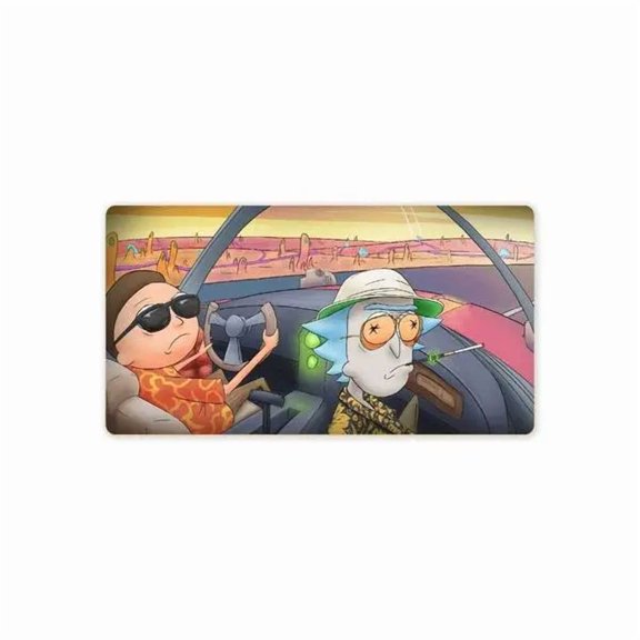 No Fear Just Loathing Mouse Pad, Dark Graphic Gaming Desk Mat, Alternative Artwork, Large Computer Desk Pad