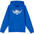 thumbnail image 1 of No Fear Skull With Wings Vintage Logo Adult Blue Long Sleeve Hoodie-3XL, 1 of 3