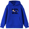 thumbnail image 1 of No Fear with Eyes Youth Royal Blue Long Sleeve Hoodie-Medium, 1 of 3
