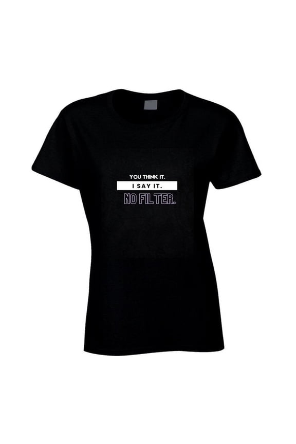 No Filter Statement Shirt - Black/White - Unisex