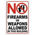 thumbnail image 1 of No Firearms Or Weapons Allowed Sign Metal Signs 12X8 Inch Rust Free Aluminum Uv Ink Printing Durable Weatherproof Outdoor For Home, 1 of 7