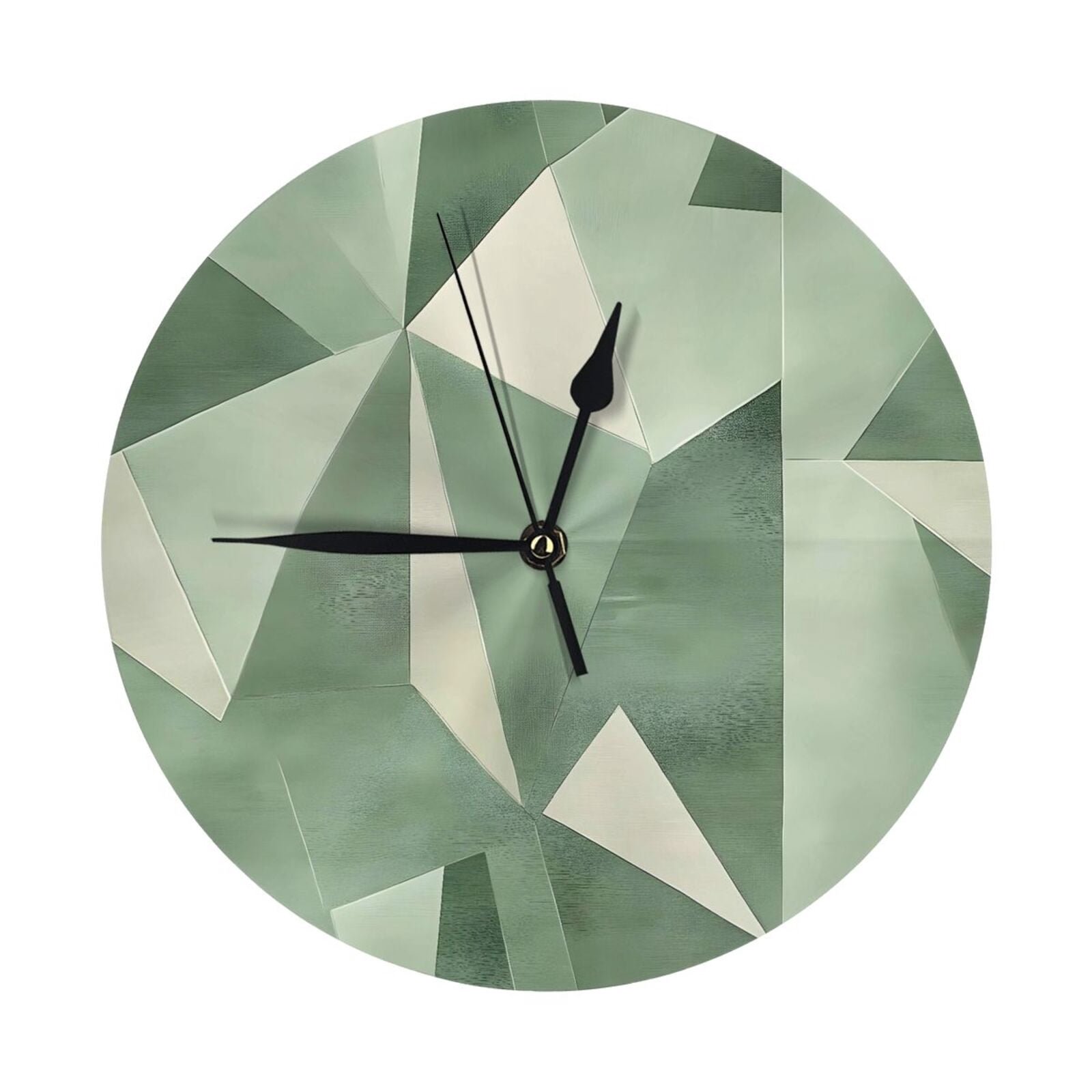 No Frame No Glass Cover Round Wall Clock 9.84in With Tripod For Office ...