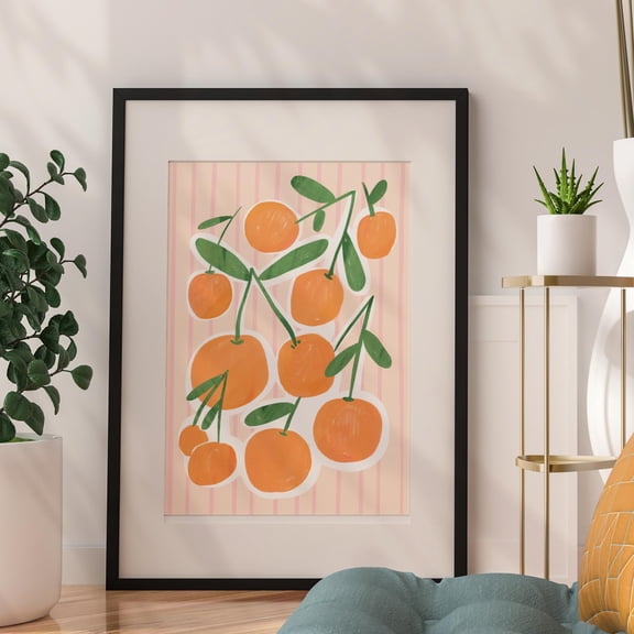 (No Frame) Room Wall Art Colorful oranges prints, Nursery wall art, Eclectic Nursery Prints, Playroom Decor, Maximalist Prints