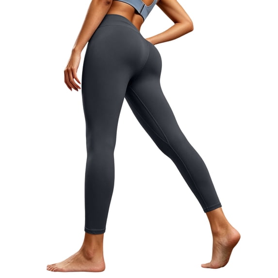 No Front Seam Workout Leggings for Women High Waisted Soft Yoga Pants Butt Lifting Stretch Pants for Gym Running Sports Daily Active Wear
