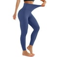 thumbnail image 1 of No Front Seam Yoga Leggings for Women - 22" / 23" High Waist Buttery Soft Lounge Yoga Pants Dark Blue L, 1 of 6