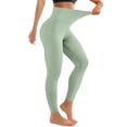 thumbnail image 1 of No Front Seam Yoga Leggings for Women - 22" / 23" High Waist Buttery Soft Lounge Yoga Pants Mint Green L, 1 of 6
