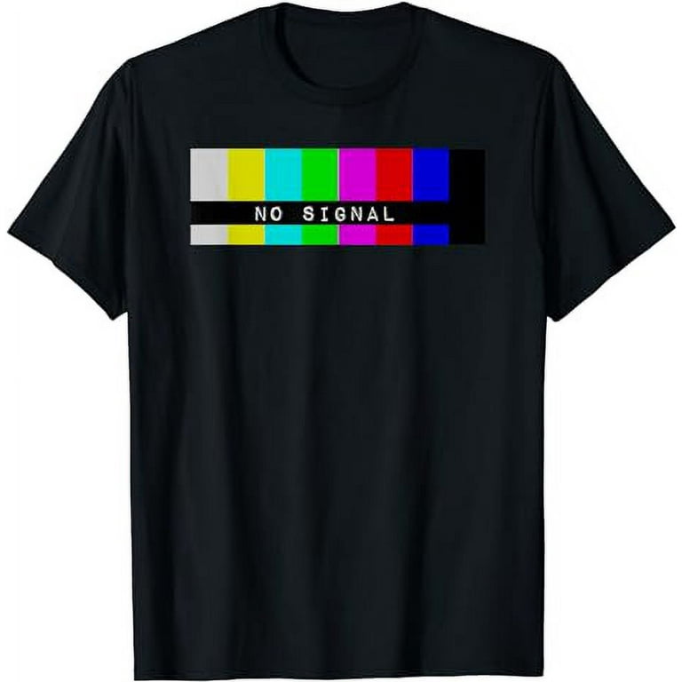 No Signal Television Screen Color Bars Test Pattern T-Shirt No Signal Television Screen Color Bars Test Pattern T-Shirt