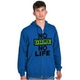 thumbnail image 1 of No Game No Life Unisex Fleece Graphic Zip Up Hoodie Brisco Brands 5X, 1 of 5