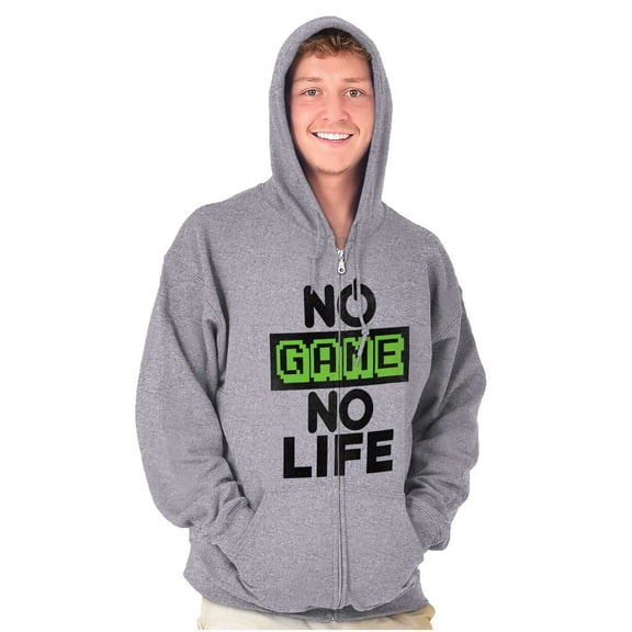 No Game No Life Unisex Fleece Graphic Zip Up Hoodie Brisco Brands 5X