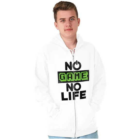 No Game No Life Zip Up Hoodie Men's Women's Brisco Brands L