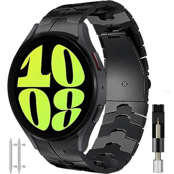 No Gap Watch Band Samsung Galaxy 6 40mm 44mm Watch Classic 47mm 43mm Women Men Stainless Steel Metal Replacement Business Strap Sliver