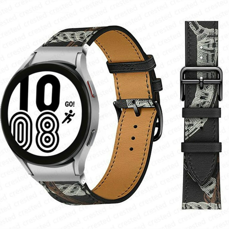 No Gaps Leather Band For Samsung Galaxy Watch 4 classic 46mm 42mm 44mm 40mm  smartwatch belt Bracelet correa Galaxy Watch 4 strap
