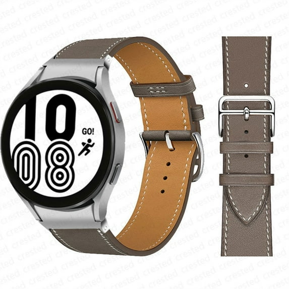 No Gaps Leather Band For Samsung Galaxy Watch 4 classic 46mm 42mm 44mm 40mm smartwatch belt Bracelet correa Galaxy Watch 4 strap