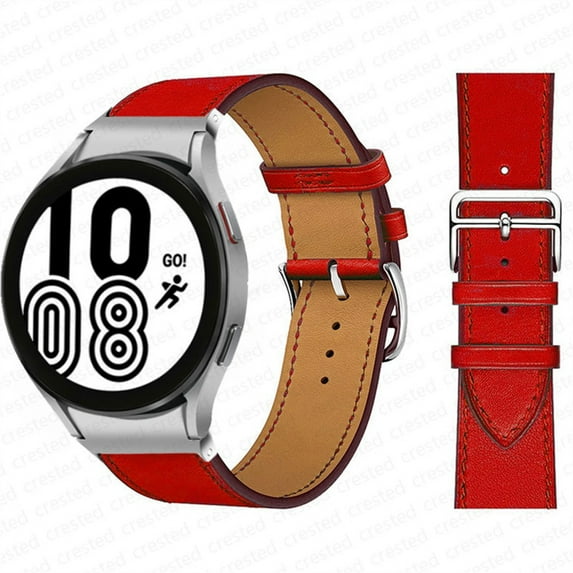 No Gaps Leather Band For Samsung Galaxy Watch 4 classic 46mm 42mm 44mm 40mm smartwatch belt Bracelet correa Galaxy Watch 4 strap
