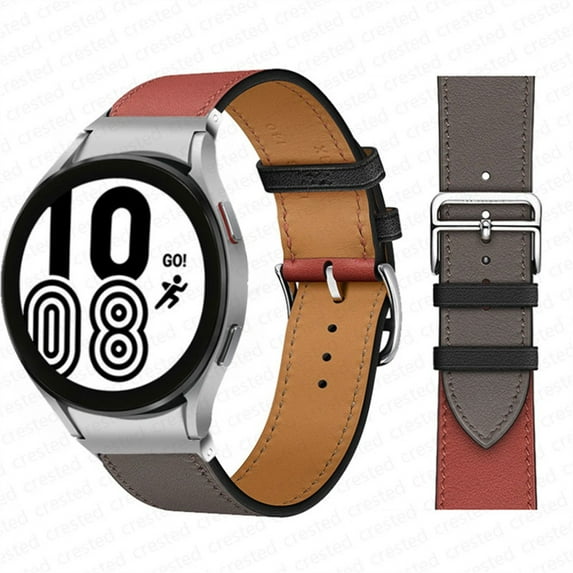 No Gaps Leather Band For Samsung Galaxy Watch 4 classic 46mm 42mm 44mm 40mm smartwatch belt Bracelet correa Galaxy Watch 4 strap