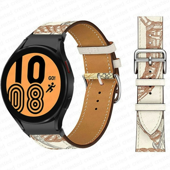 No Gaps Leather Band For Samsung Galaxy Watch 4 classic 46mm 42mm 44mm 40mm smartwatch belt Bracelet correa Galaxy Watch 4 strap