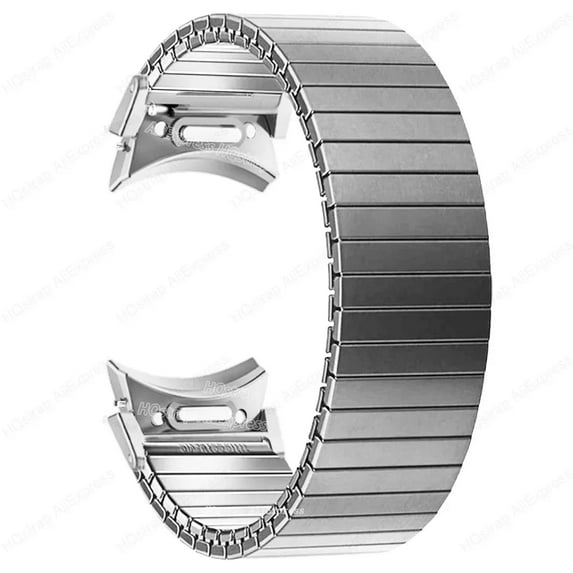 No Gaps Quick Fit Stainless Steel Elastic Strap for Samsung Galaxy Watch 6 Classic 43mm 47mm 40 44mm Bracelet for Watch 5 4 strap
