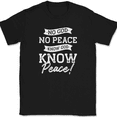 thumbnail image 1 of No God No Peace Know God Know Peace T-Shirt Christian Jesus God Tee - Black, M, 1 of 1