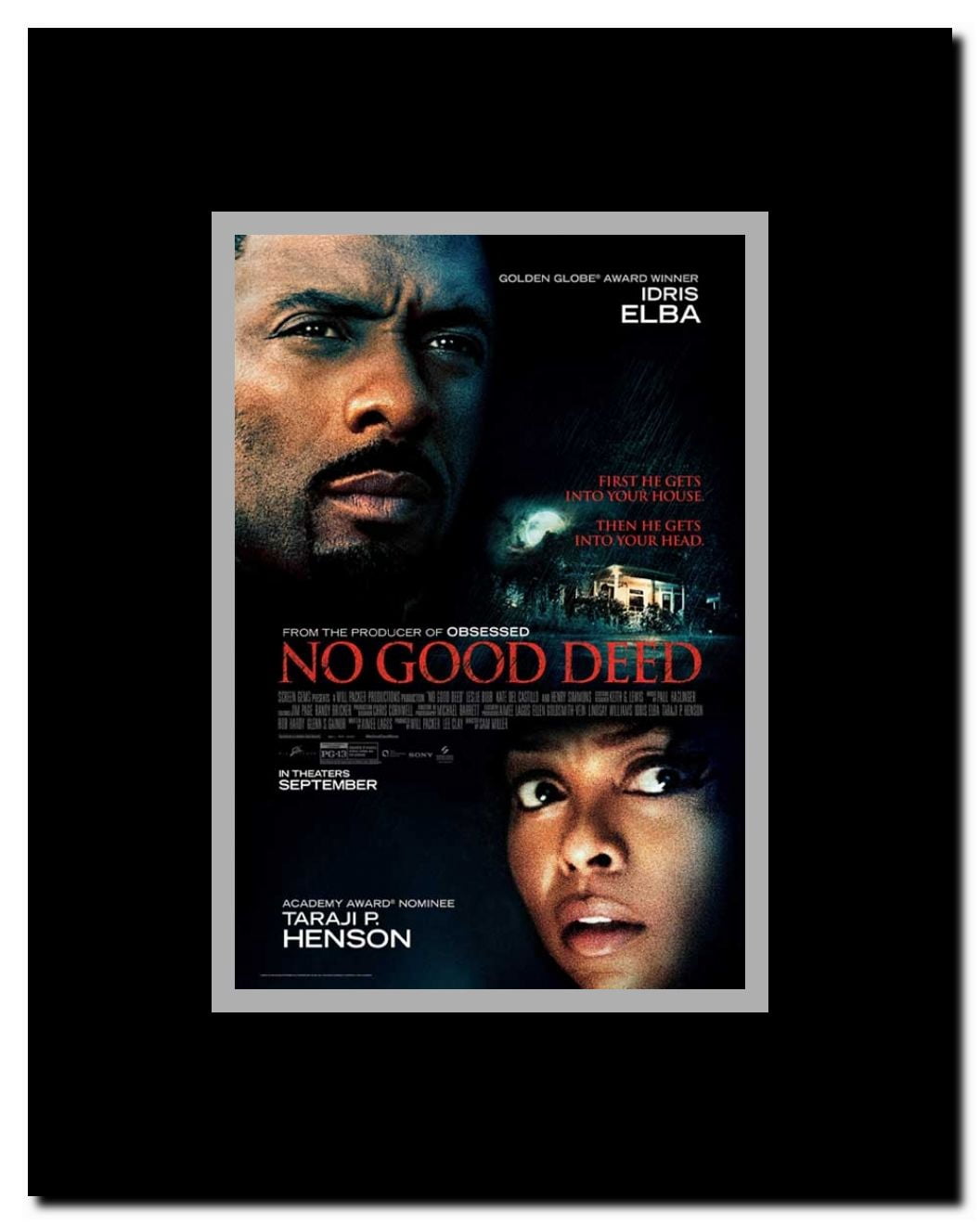 No Good Deed Framed Movie Poster
