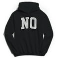 thumbnail image 1 of No Graphic Black Men's Cotton Pullover Hoodie, 1 of 1