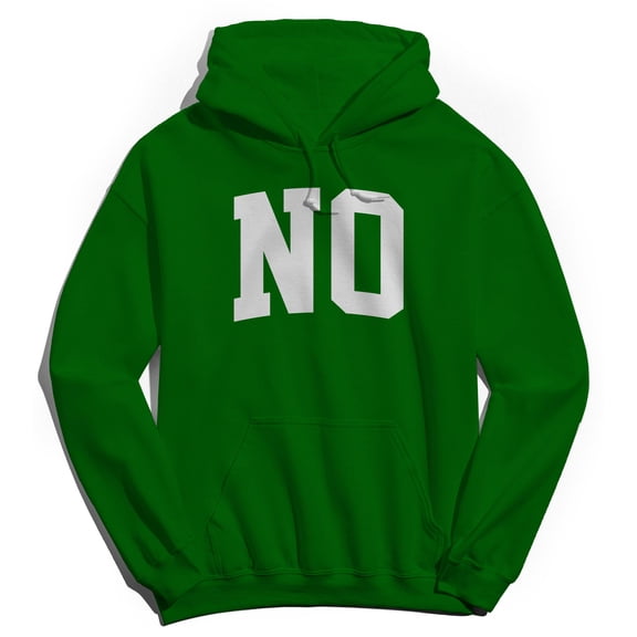 No Graphic Irish Green Men's Cotton Pullover Hoodie