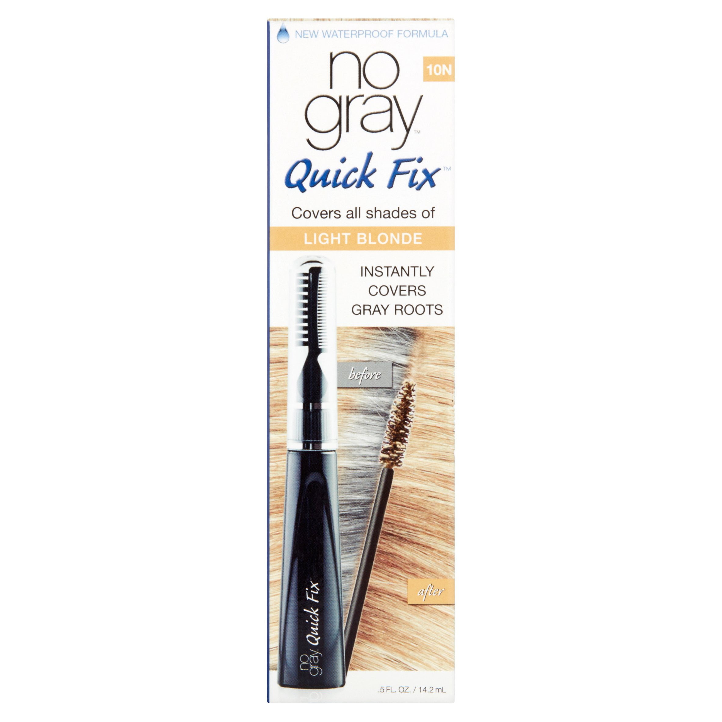No Gray Quick Fix Hair Color, Waterproof Roots TouchUp for Blonde Hair