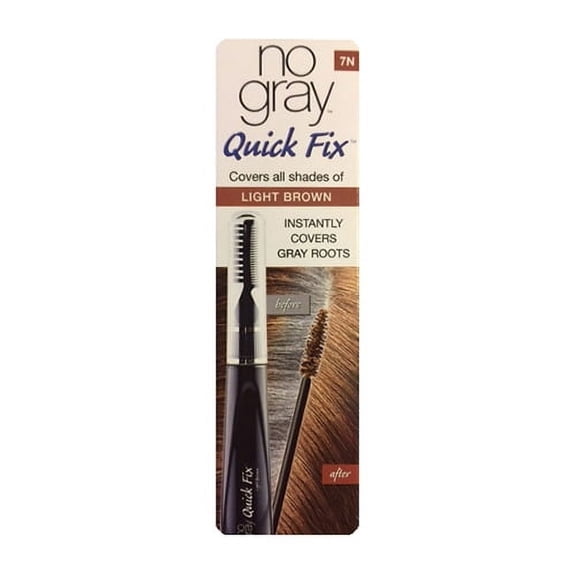 No Gray Quick Fix Instant Touch-Up For Gray Roots, Light Brown #7N, 0.5 Oz