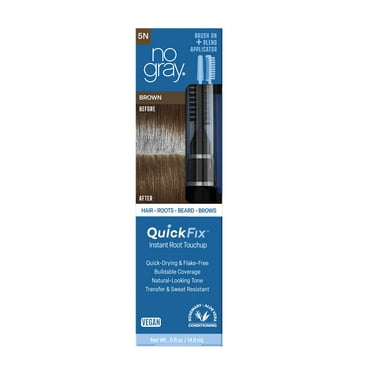 No Gray Quick Fix Temporary Root Touchup Triple Wand, Brown, 0.5 fl oz