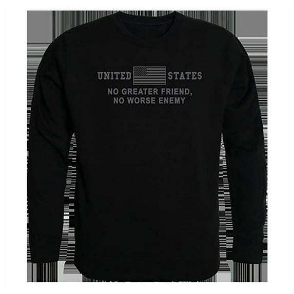 No Greater Friend Graphic Crew Neck Sweatshirt, Black - Small