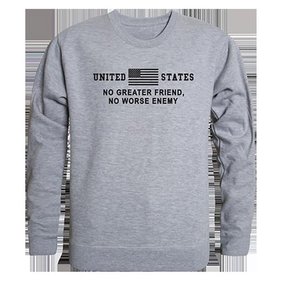 No Greater Graphic Crewneck Sweatshirt, Heather Gray - Small