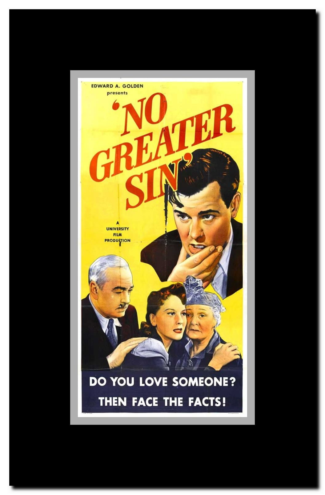 No Greater Sin Framed Movie Poster