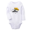 thumbnail image 1 of No Habla Funny Rompers, Newborn Baby Unisex Bodysuits, Infant Jumpsuits, Toddler 0-12 Months Kids Long Sleeves Oufits (White, 6-12 Months), 1 of 4