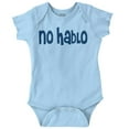 thumbnail image 1 of No Hablo Language Cute Babies Humor Romper Boys or Girls Infant Baby Brisco Brands 18M, 1 of 6