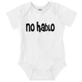 thumbnail image 1 of No Hablo Language Cute Babies Humor Romper Boys or Girls Infant Baby Brisco Brands 6M, 1 of 7