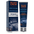 thumbnail image 1 of No Hair Crew Intimate/Private At Home Hair Removal Cream for Men - Painless, Flawless, Soothing Depilatory for Unwanted Coarse Male Body Hair, 100ml, 1 of 6
