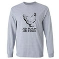 thumbnail image 1 of No Harm No Fowl Adult Long Sleeve T-shirt, 1 of 3