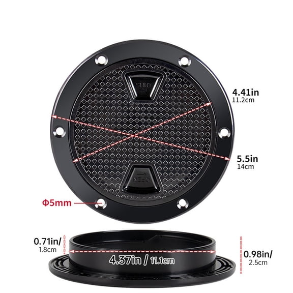 No Hassle Access Detachable 46 Inch Round Boat Inspection Hatch Covers