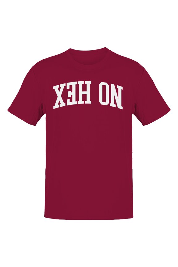 No Hex On Retro Bold Typography Men's Red T-shirt